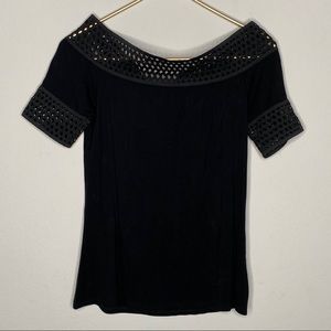 Elegant Black Off-Shoulder Women's Top